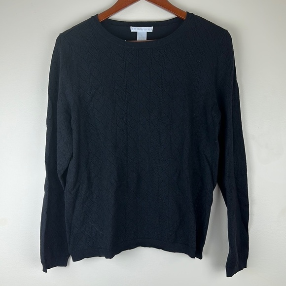 Design History Woman’s Sweater XL Black Crew Neck - Picture 1 of 5